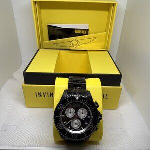 Invicta 26852 Pro Diver Black Stainless Steel Chronograph Men's Quartz Watch